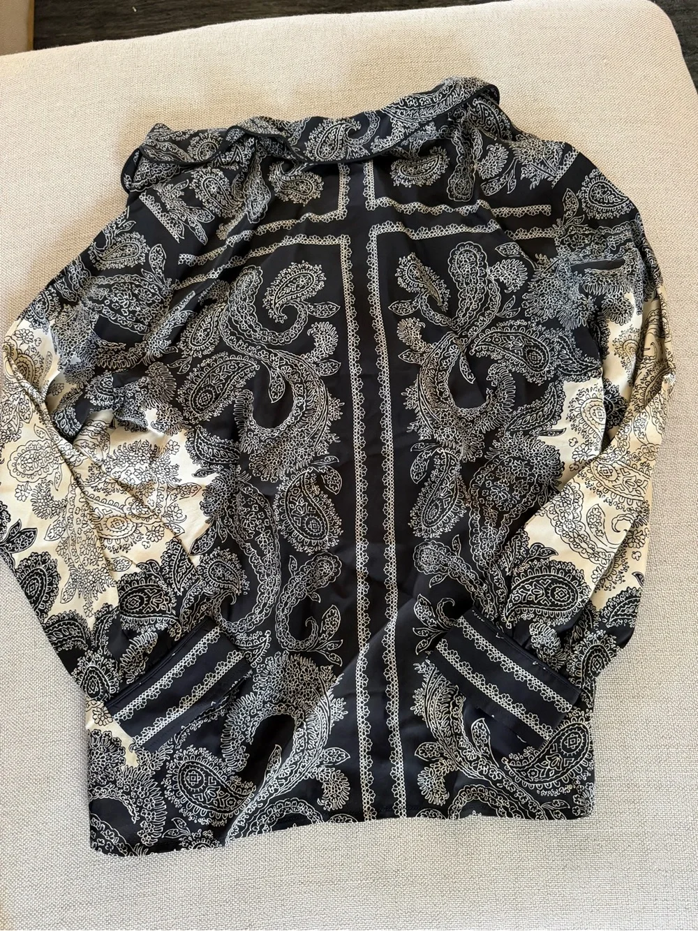 J CREW SIZE M Drapey‎ camp-collar shirt in paisley Scarf print CP645 $145